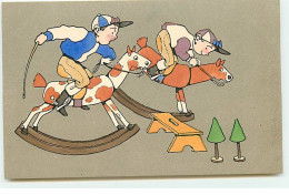 Illustrateur - MM Vienne N°437 - Garçons Faisant Une Courses De Chevaux De Bois - Vienne