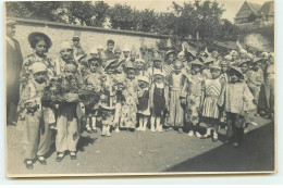 Carte Photo Edeline ELBEUF - Enfants Déguisés - Elbeuf