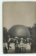 Carte Photo - Aviation - Gonflement D'un Ballon - Paris ? - Balloons