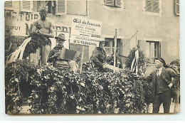 Carte Photo à Identifier - Hommes Sur Un Char - Oeil De Faucon Terrible Peau Rouge ... Tribu Des Sious - A Identificar