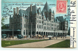 Canada - Québec - MONTREAL - Place Viger, Canadian Pacific Railway Hotel An Station - Montreal