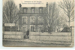 CONFLANS-SAINTE-HONORINE - Institution De Melle Mangin - Institution De Jeunes Filles - Conflans Saint Honorine