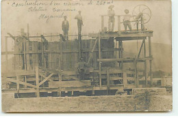 MAZAMET - Carte Photo - Construction D'un Réservoir De 250 M3 - Filature Tarnaise - Mazamet