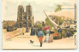 PARIS - Eglise Notre-Dame - Quai De L'Archevêché - Publicité Chicorée D.V.C. Bayon - Notre-Dame De Paris