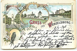 Tchéquie - Gruss Aus WENZELSBERG - Bahnhof ... 1898 - Tchéquie