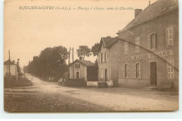 SAINT-JULIEN-DE-CIVRY - Passage à Niveau, Route De Charolles - Hôtel De La Gare Bajard - Sonstige & Ohne Zuordnung