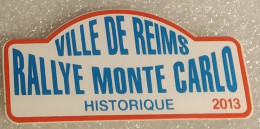 Autocollant RALLYE MONTE CARLO Historique 2013 Départ Reims - Stickers