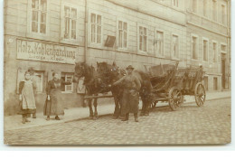 RPPC DRESDEN - Holz A Kohlenhandlung - Louise Klode - Homme Près D'une Charette - Dresden