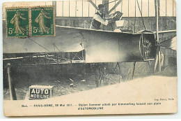 Transport - Avion - Buc - Biplan Sommer Piloté Par Kimmerling Faisant Son Plein D'Automobiline - ....-1914: Precursores