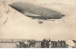 Transport - Nos Dirigeables - Le République Au Départ Pour Chalais-Meudon - Airships