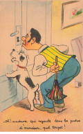 Illustrateur - Budou - Oh! Madame Qui Regarde Dans Les Poches à Monsieur, Quel Toupet ! - Homme Et Chien - Autres & Non Classés