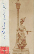 PARIS - Exposition 1900 - La Parisienne - Statue - Tentoonstellingen