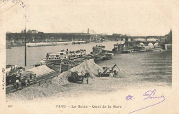 PARIS - La Seine - Quai De La Gare - Péniches - Die Seine Und Ihre Ufer