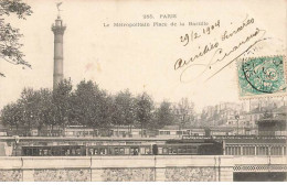 PARIS - Le Métropolitain Place De La Bastille - Metro, Stations