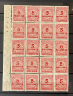 Deutsches Reich - 1923 - Michel Nr. 317 A Bogenteil Rand - Postfrisch - Neufs