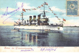 Turquie - Salut De CONSTANTINOPLE - Bateau De Guerre Ottomane Abdul Medgid - Turquia