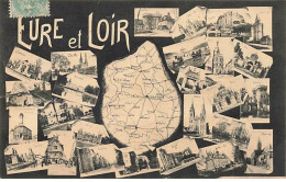 Eure Et Loir - Multi-vues, Carte Géographique - Autres & Non Classés