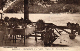Talloires - Restaurant De La Plage - Vue De LaTerrasse - Talloires