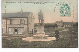 LE MOUSSEL - Statue D'Ambroise-Firmin Didot, Membre De L'Institut, érigée Par Souscription ... L'école De Filles - Poste - Sorel-Moussel