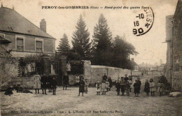 Peroy Les Gombries - Rond Point Des Quatre Rues - Autres & Non Classés