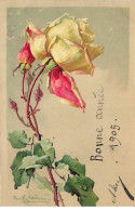 Carte Gaufrée - Illustrateur - C. Klein - Une Rose - Klein, Catharina