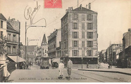 SAINT-DENIS - Les Rues Du Chemin De Fer Et Ernest Renan - Tramway - Hôtel Des Voyageurs - Saint Denis