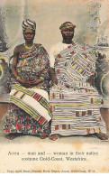 Ghana - ACCRA - Man And Woman In Their Native Costume Gold-Coast - Westafrica - Ghana - Gold Coast