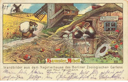 Hamster Arbeit - Paul Neumann - Hamsters, Moulin à Vent - Berliner Zoologischen Gartens - Geklede Dieren