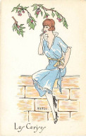 Illustrateur - Narzo - Les Cerises - Femme Assise Sur Un Mur - Sonstige & Ohne Zuordnung