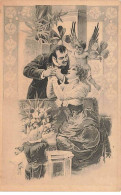 Illustrateur - Couple Et Angelot - Cochon - 1900-1949