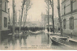 NOGENT-SUR-MARNE - Crue De La Marne - L'entrée De L'Avenue Charles V - ELD - Nogent Sur Marne