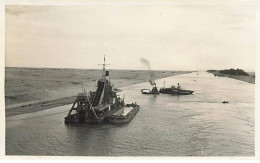 Egypte - Photo 14,3*9 Cm - Dragueuse Sur Le Canal De Suez - 1936 - Other & Unclassified