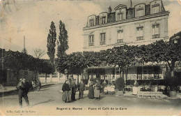 NOGENT-SUR-MARNE - Place Et Café De La Gare - Nogent Sur Marne