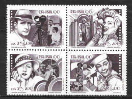 Brasil 1990 Cinema Brasileiro (Quadra) RHM  C1687-C1690 - Neufs