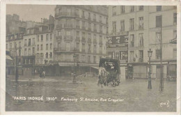 PARIS - Inondations De 1910 - Faubourg Saint-Antoine, Rue Crozatier - Paris Flood, 1910