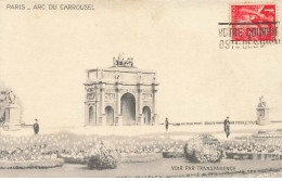 PARIS - Arc Du Carrousel - Voir Par Transparence - Carte à Système - Andere Monumenten, Gebouwen