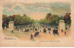 PARIS VIII - Avenue Des Champs-Elysées - Hold To Light - Carte à Système Lumineux - Arrondissement: 08