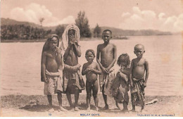 Malaisie - Malay Boys - Edit. Japonaise M.S. Nakajima - Malesia