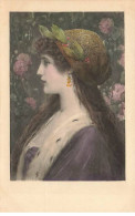 Fantaisie - Jeune Femme De Profil Portant De Long Cheveux (état) - Vrouwen