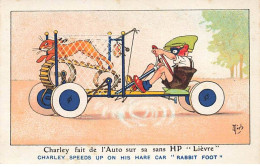 Illustrateur - Mich - Charley Fait De L'Auto Sur Sa Sans HP Lièvre - Mich