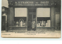 LE MANS - A. Gresteau  - A. St François De Sales - Vêtements Ecclesiastiques Ornements D'eglise - Le Mans