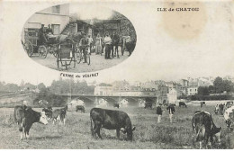 Ile De CHATOU - Ferme Du Vésinet - Publicité Au Dos - Chatou