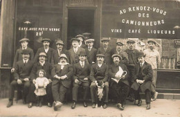 PARIS XVII - Carte-Photo - Au Rendez-vous Des Camionneurs - 56 Rue Gauthey - Maison Buteau - District 17