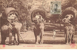 Cambodge - PNOM-PENH - Promenade à Dos D'éléphant - Camboya