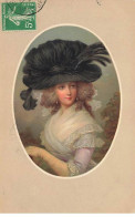 Illustrateur - MM Vienne N°559 - Portrait D'une Femme Dans Un Médaillon Portant Un Chapeau à Plumes - Vienne