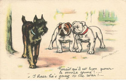 Illustrateur - Germaine Bouret - Parait Qu'il Est Bon Pour Le Service Armé - Bouledogue Anglais - Bouret, Germaine