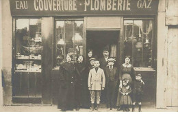 Carte Photo - Commerce - Devanture D'un Magasin De Couverture-Plomberie - Tiendas