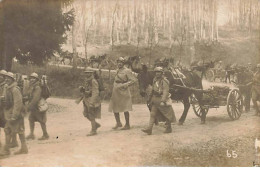 Militaire - Carte-Photo - Convoi D'artillerie En Forêt - Oorlog 1914-18