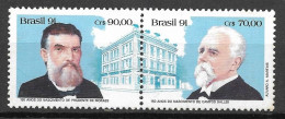 Brasil 1991 150 Anos Do Nascimento De Campos Salles (1841-1913) E Prudente De Morais (1841-1902) RHM  C1763-C1764 - Neufs