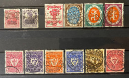 Deutsches Reich - 1919/22 - Michel Nr. 105/110, 199/204 - Gestampelt - Used Stamps